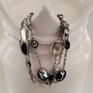 Swarovski three chain crystal bracelet